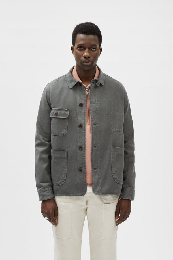 DARK GREEN CHORE JACKET - Pompeii